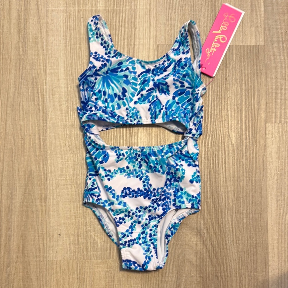 Lilly Pulitzer Kids Blue Swim Suit - size 2T